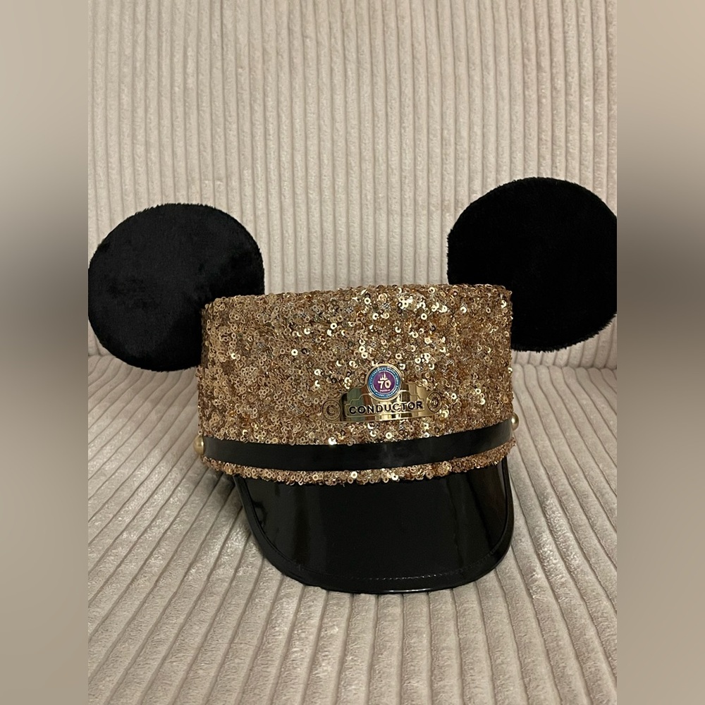 Disneyland 70th Sequin Conductor Hat L/XL